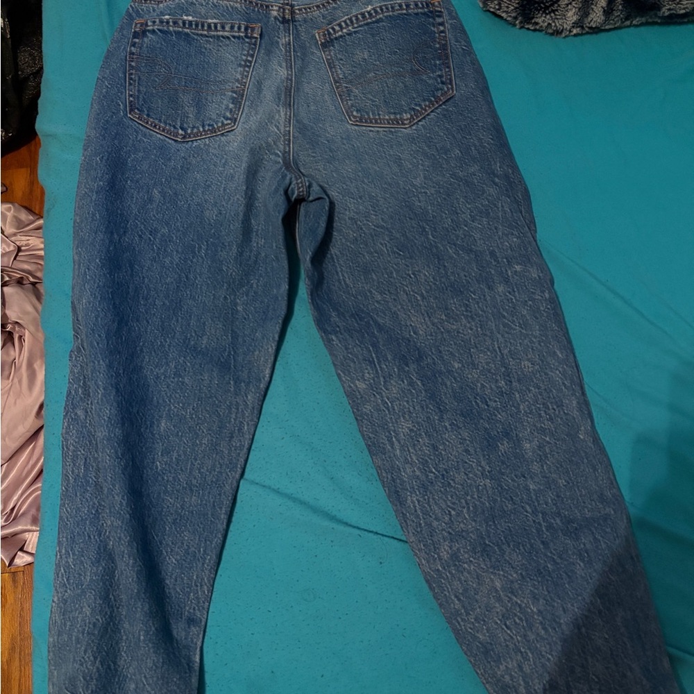 American Eagle Outfitters Blue Flare & Wide Leg Jeans
